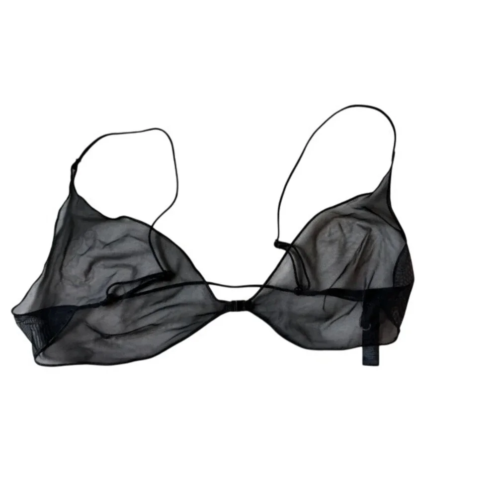 Skims Ultra Fine Mesh Skimpy Scoop Bralette Obsidian Black SP-SCP-8227W 3X